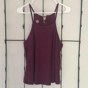 Purple Swing Halter Top